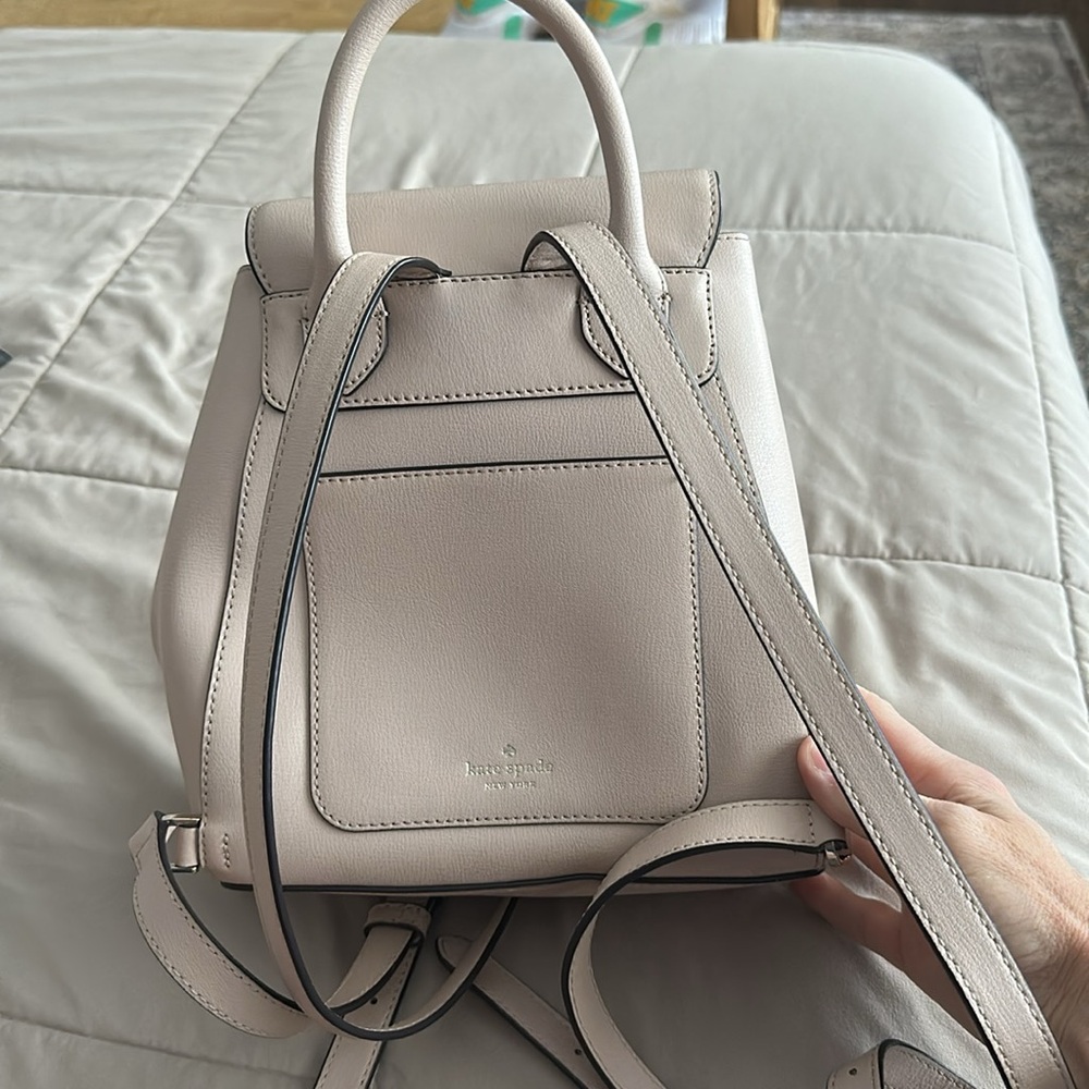 Elegant Cream Backpack - Picture 2 of 5